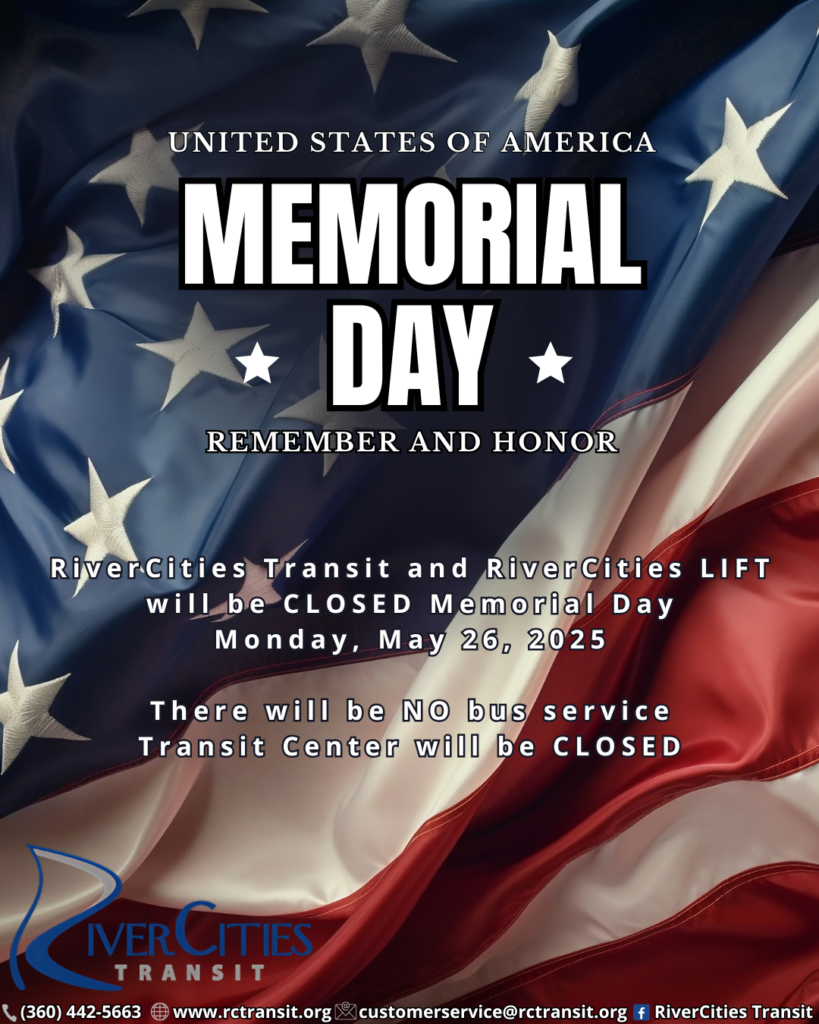 A picture of a red, white, and blue flag with the title United States of America. Memorial Day remember and honor.